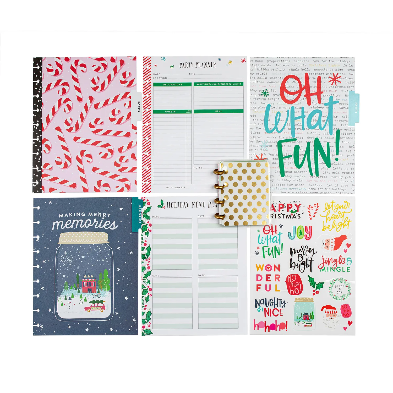 Happy Planner Christmas Holiday pack accessoires Classic