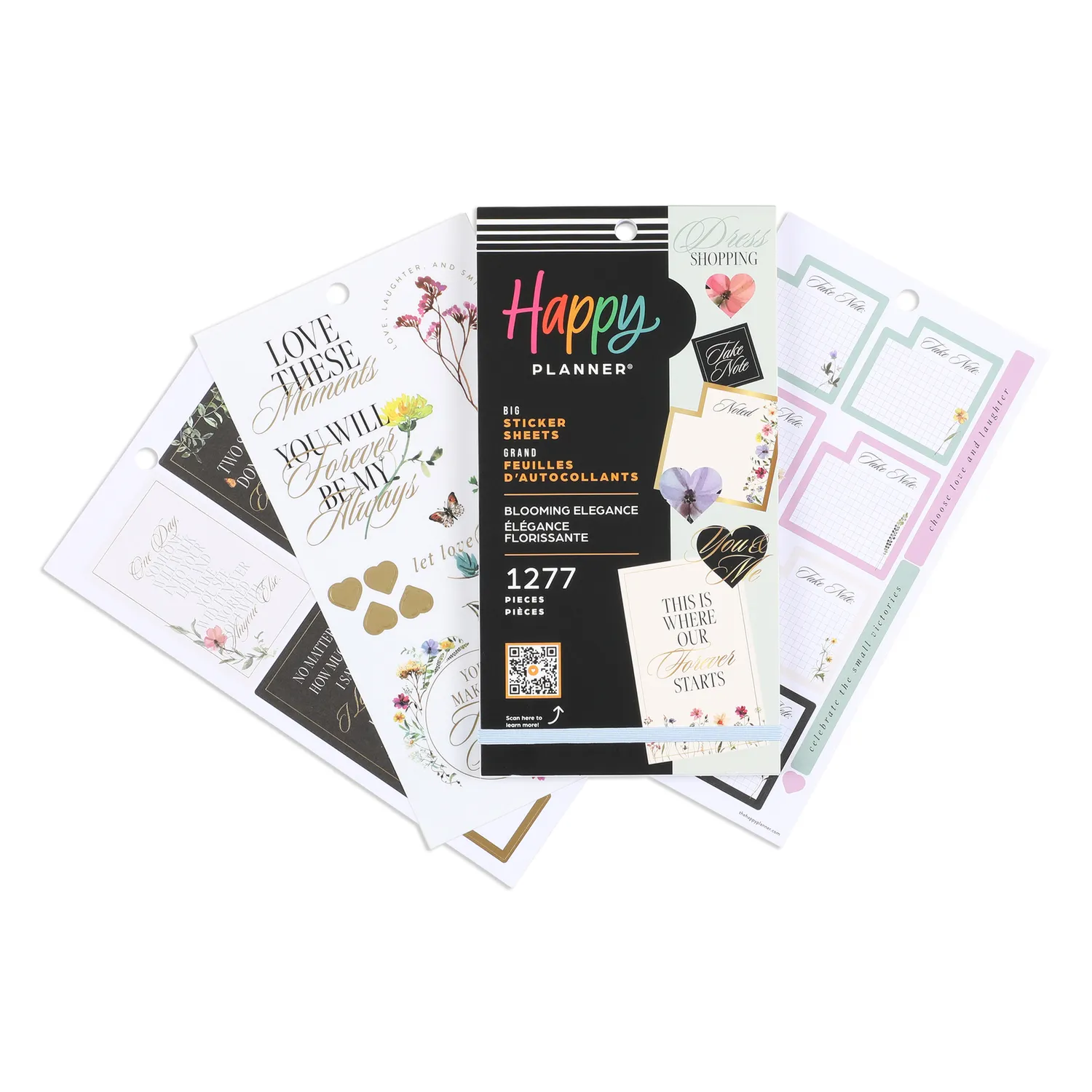 Happy Planner Blooming Elegance stickers mariage Big 1277 pcs