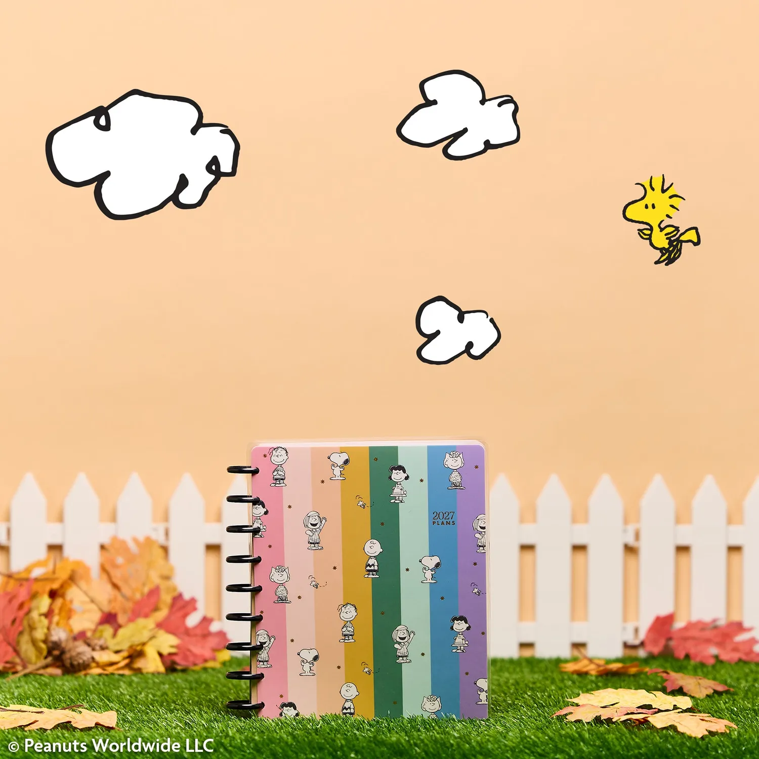 Happy Planner Peanuts 2027 agenda classique horizontale 12 mois