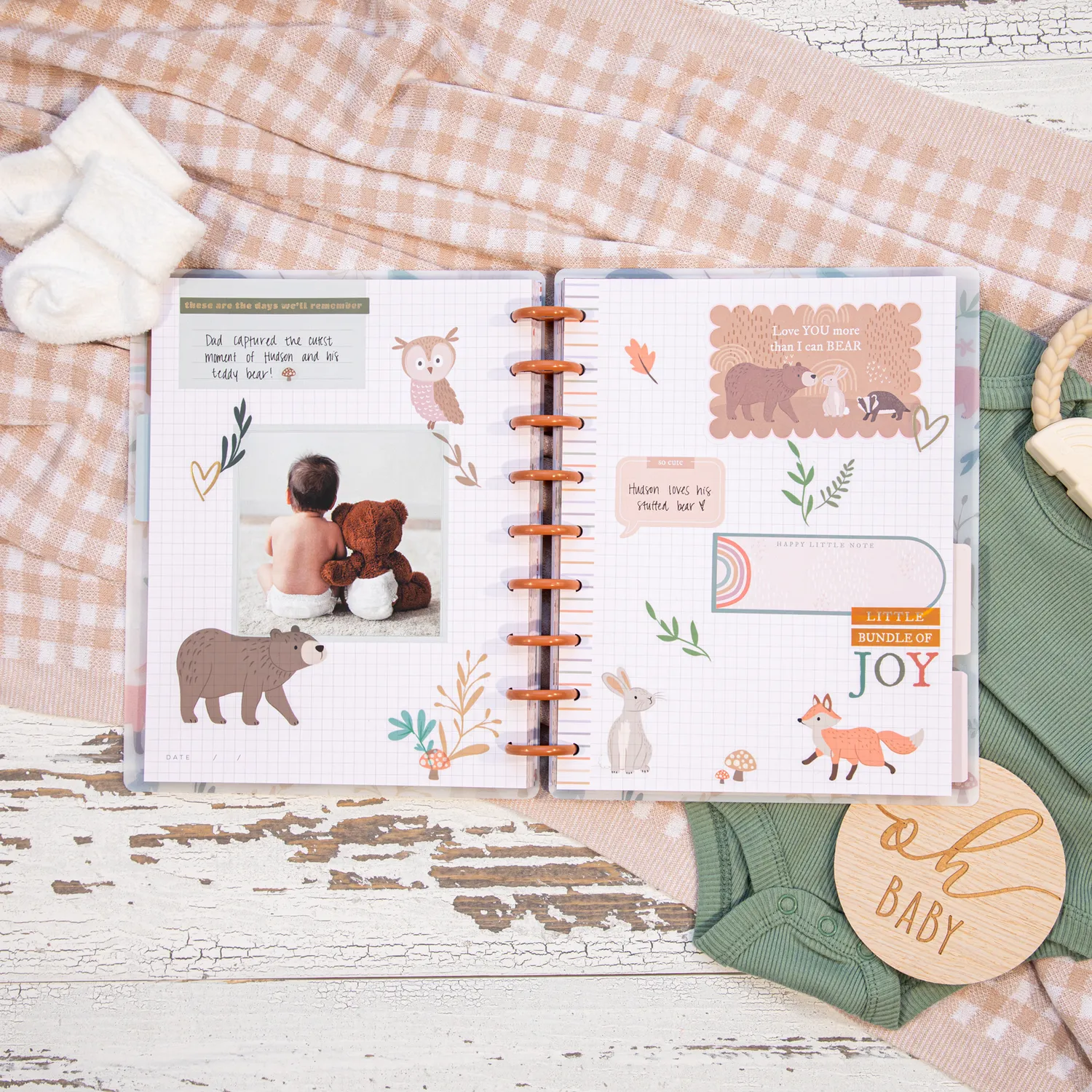 Me & my big ideas Colorful Creatures Baby journal photo 80 feuilles
