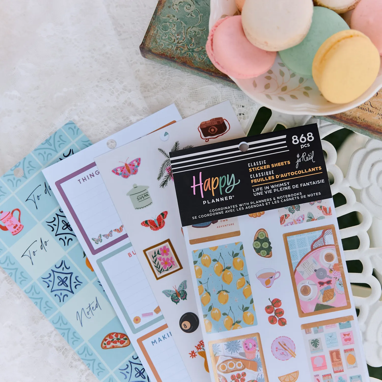 Happy Planner Life in Whimsy autocollants 30 planches pastel