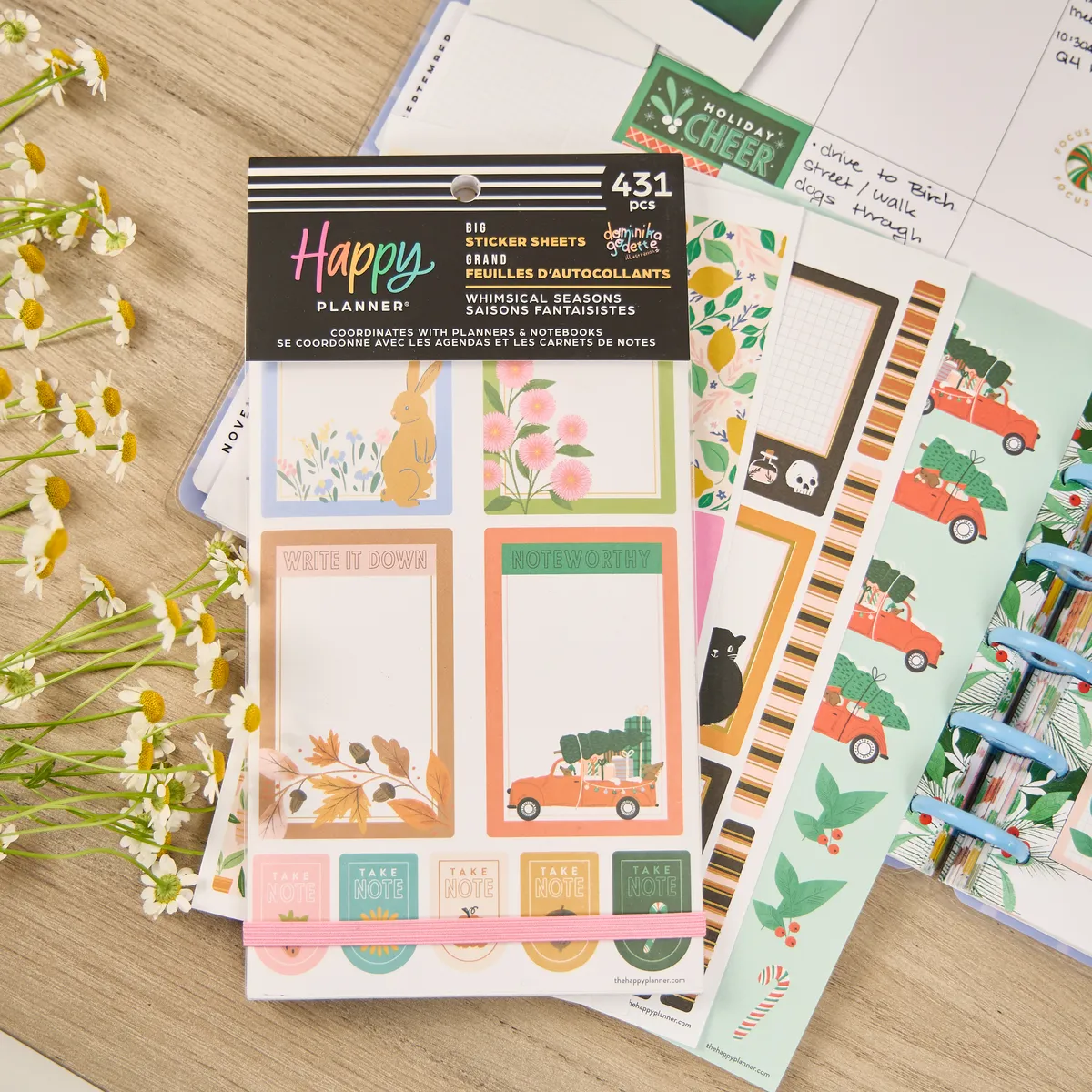 Happy Planner Whimsical Seasons stickers Big 431 saisons