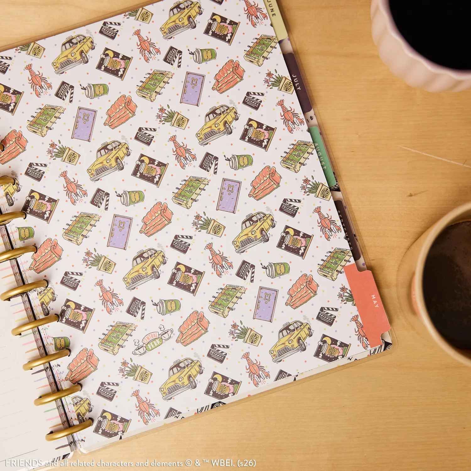Happy Planner Friends agenda dashboard Big 12 mois 2027