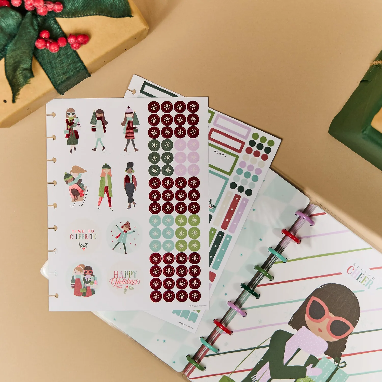 Happy Planner Squad Goals carnet Classic Noël 60 feuilles
