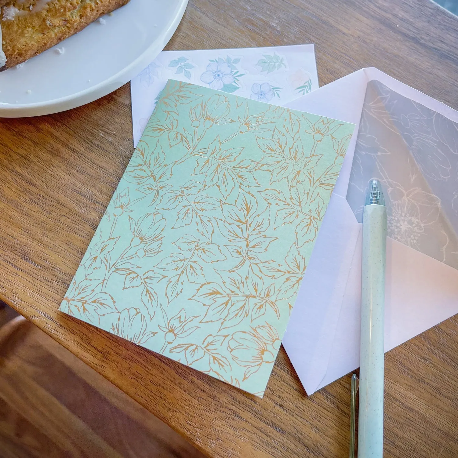 Happy Planner Homebody coffret cartes 20 enveloppes floral