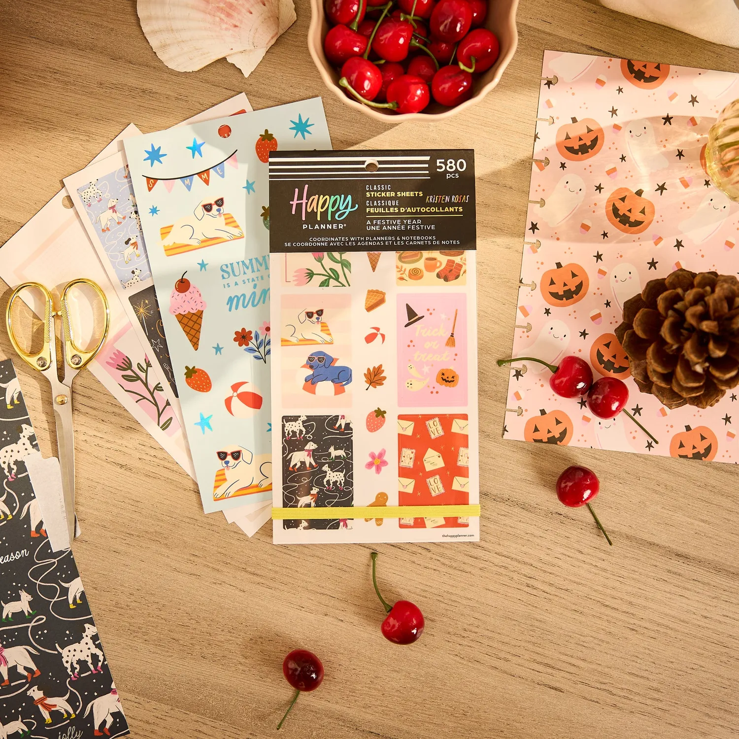 Happy Planner A Festive Year stickers classiques 30 planches