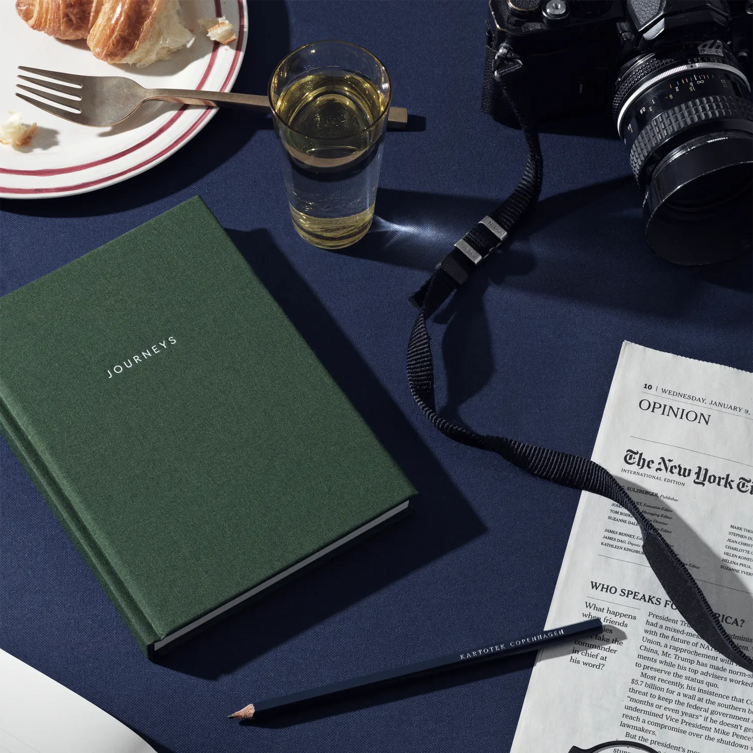 Kartotek Travel Journal carnet de voyage vert mousse 8 voyages