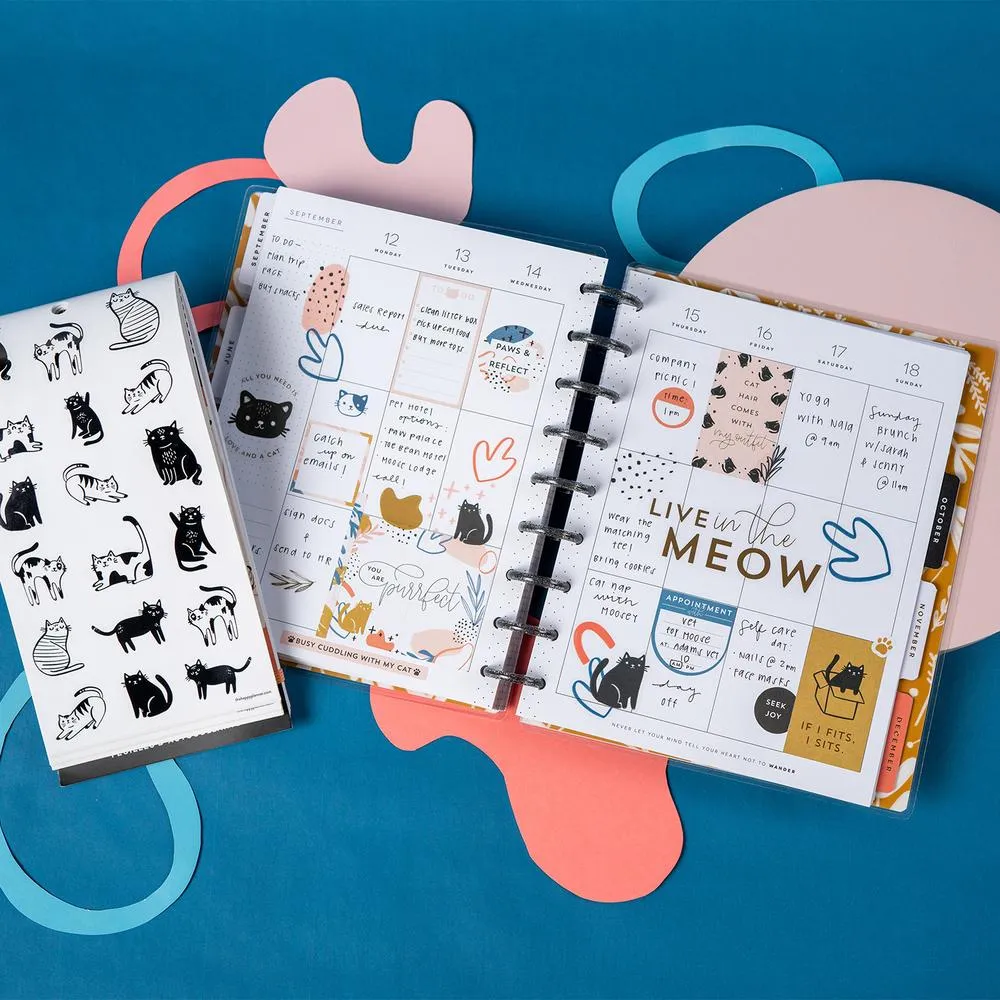 Happy Planner Modern Meow Value Pack autocollants 636 chat