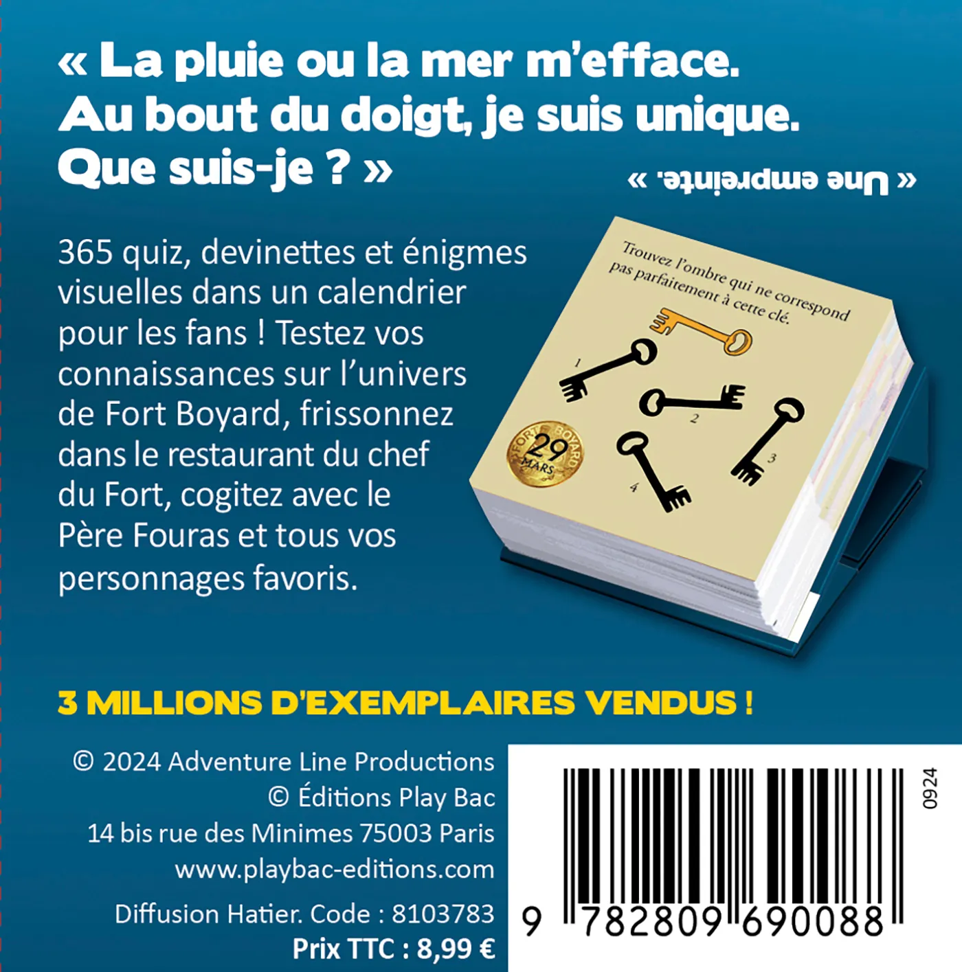 Fort Boyard Mini Calendrier 365 quiz et énigmes