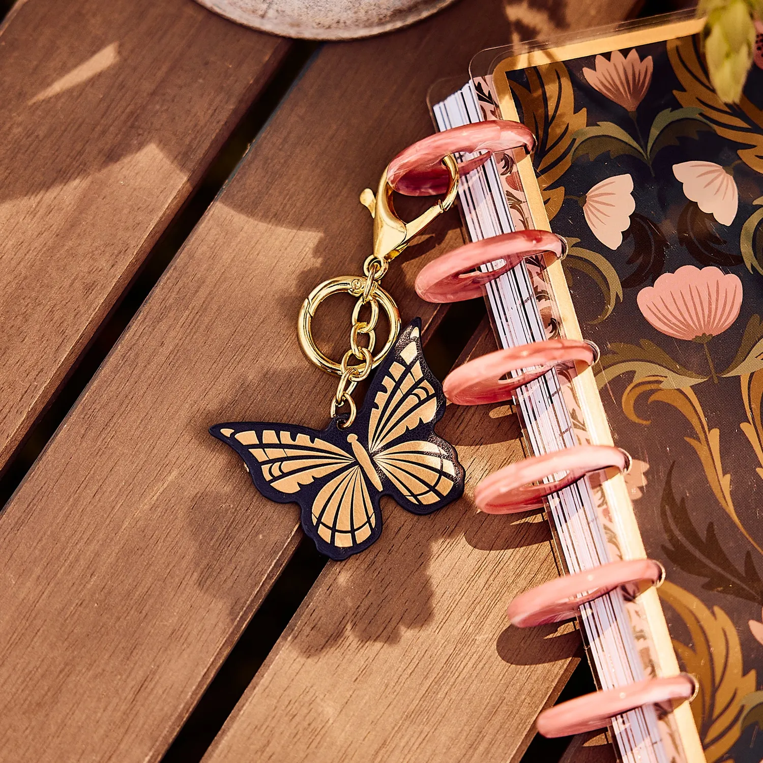Happy Planner Butterfly breloque planner papillon doré