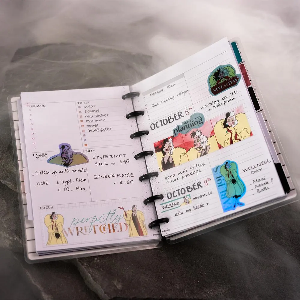 Happy Planner Disney Villains Mini agenda non daté 12 mois