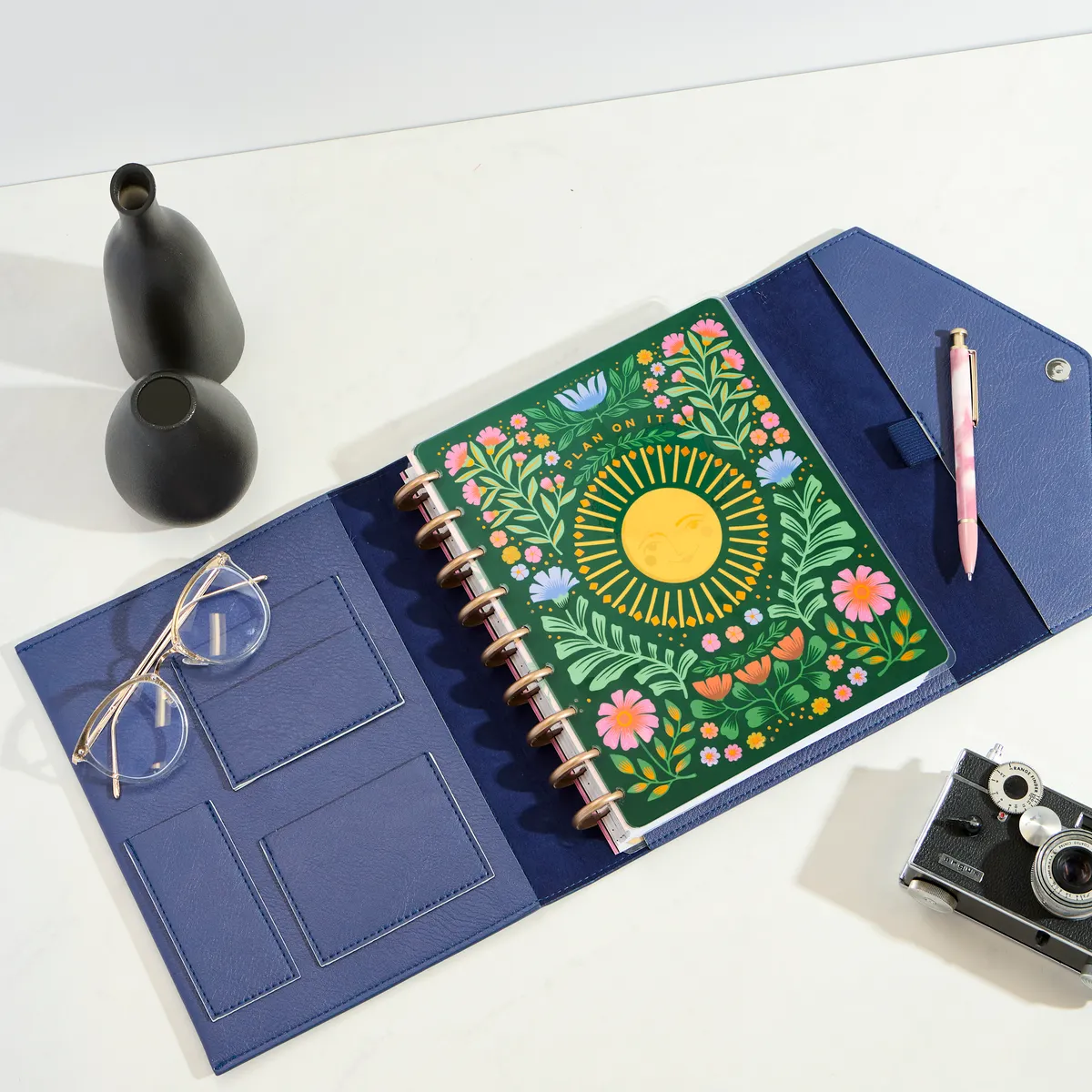 Happy Planner Classic folio Dusk cuir vegan violet
