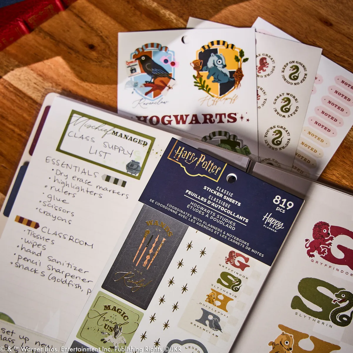 Happy Planner Harry Potter stickers teacher value pack 819