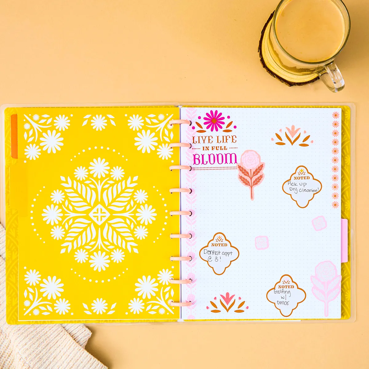 Happy Planner Western Wildflower carnet pointillé Classic