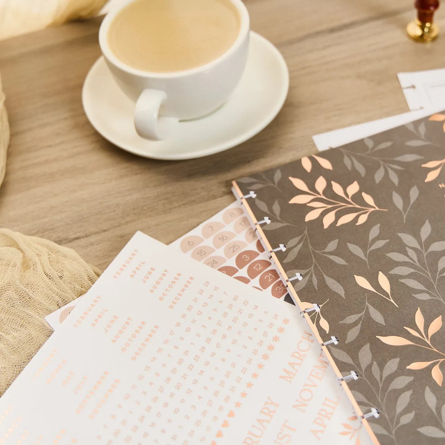Happy Planner Modern Charm recharge Classic 4 mois non datée