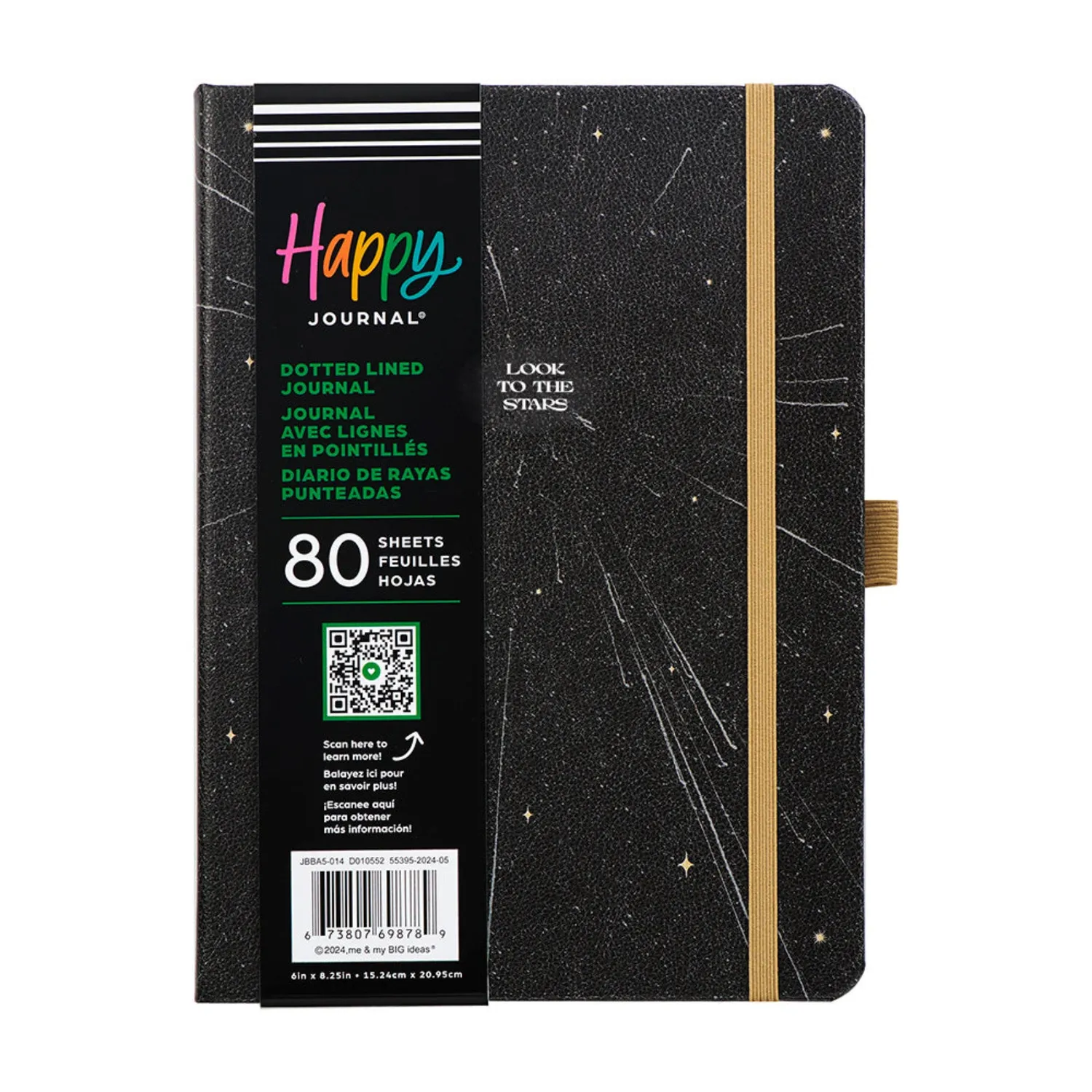 Happy Planner Linear Galaxy carnet pointillé 80 feuilles 160g