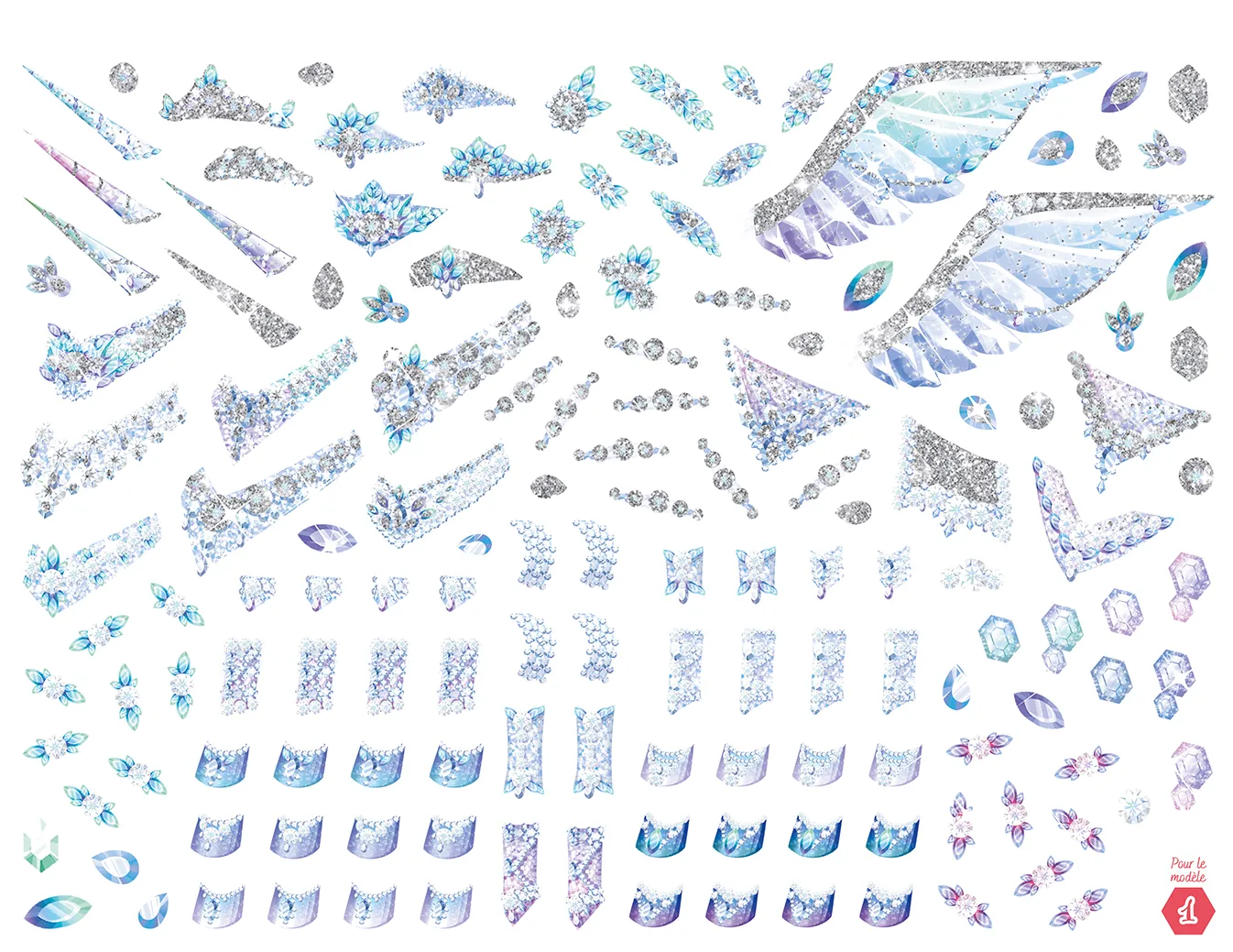 Licornes de rêve Carnet créatif stickers paillettes nouvelle édition