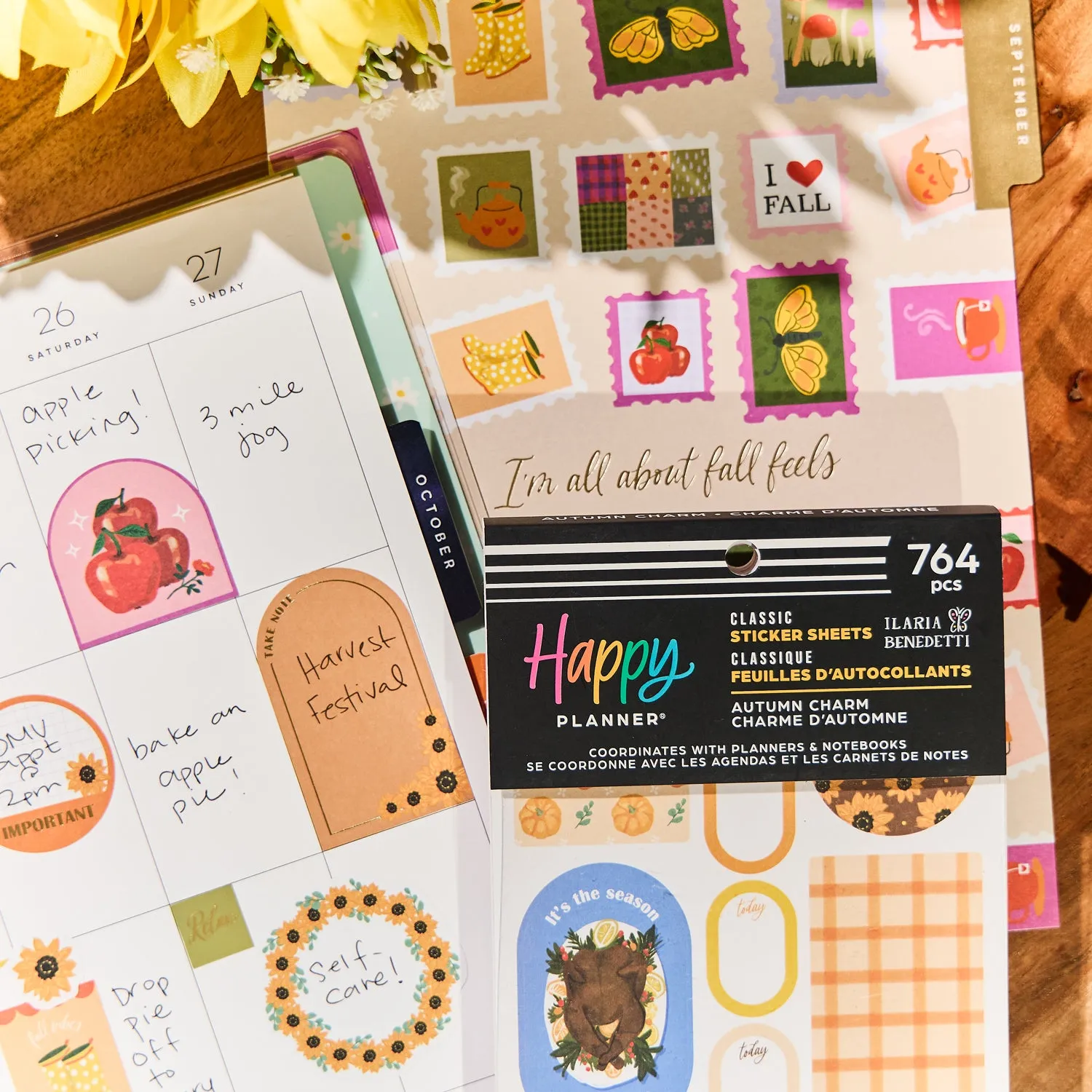 Me & my big ideas Autumn Charm autocollants Value Pack 764