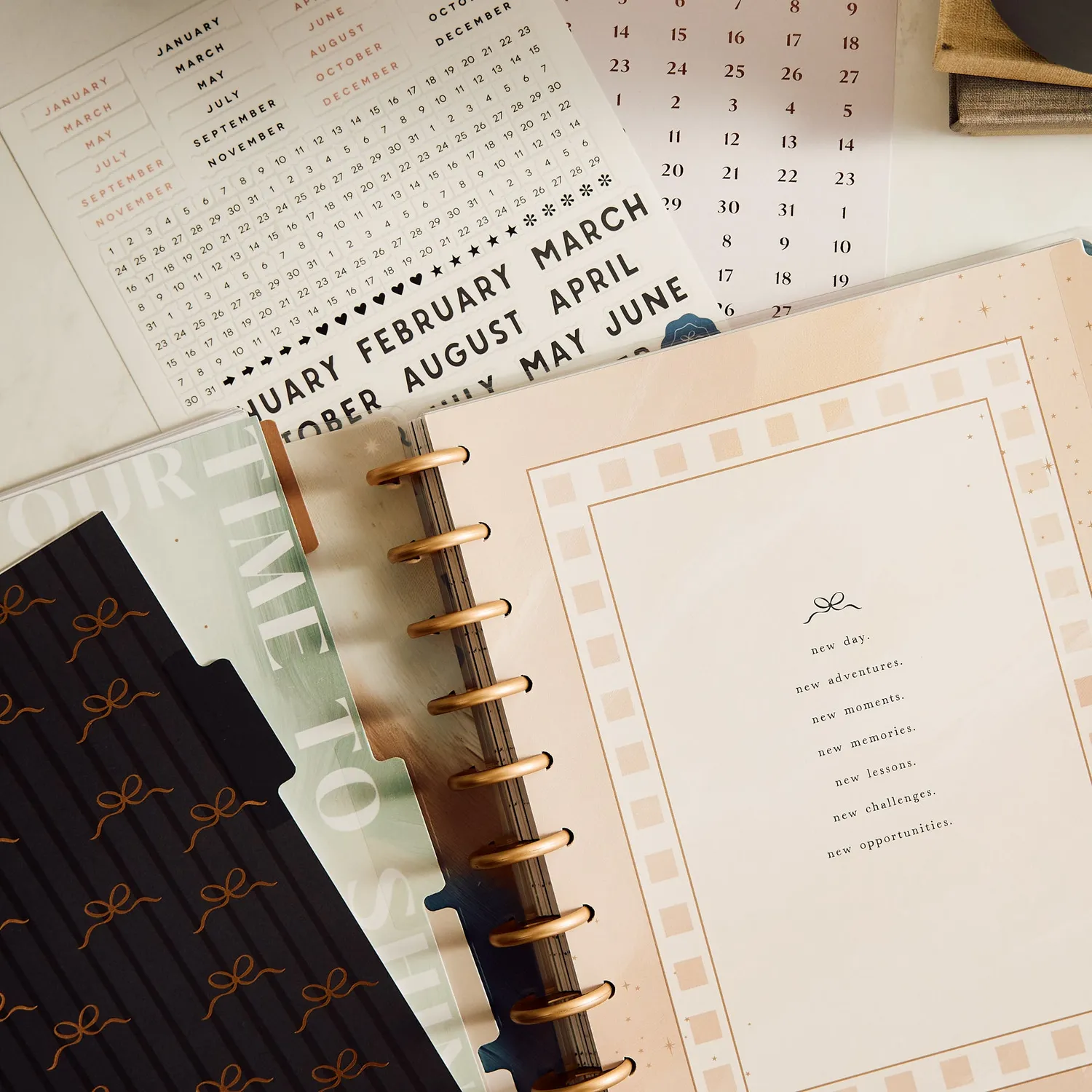 Happy Planner Modern Balance extension dashboard Big 6 mois
