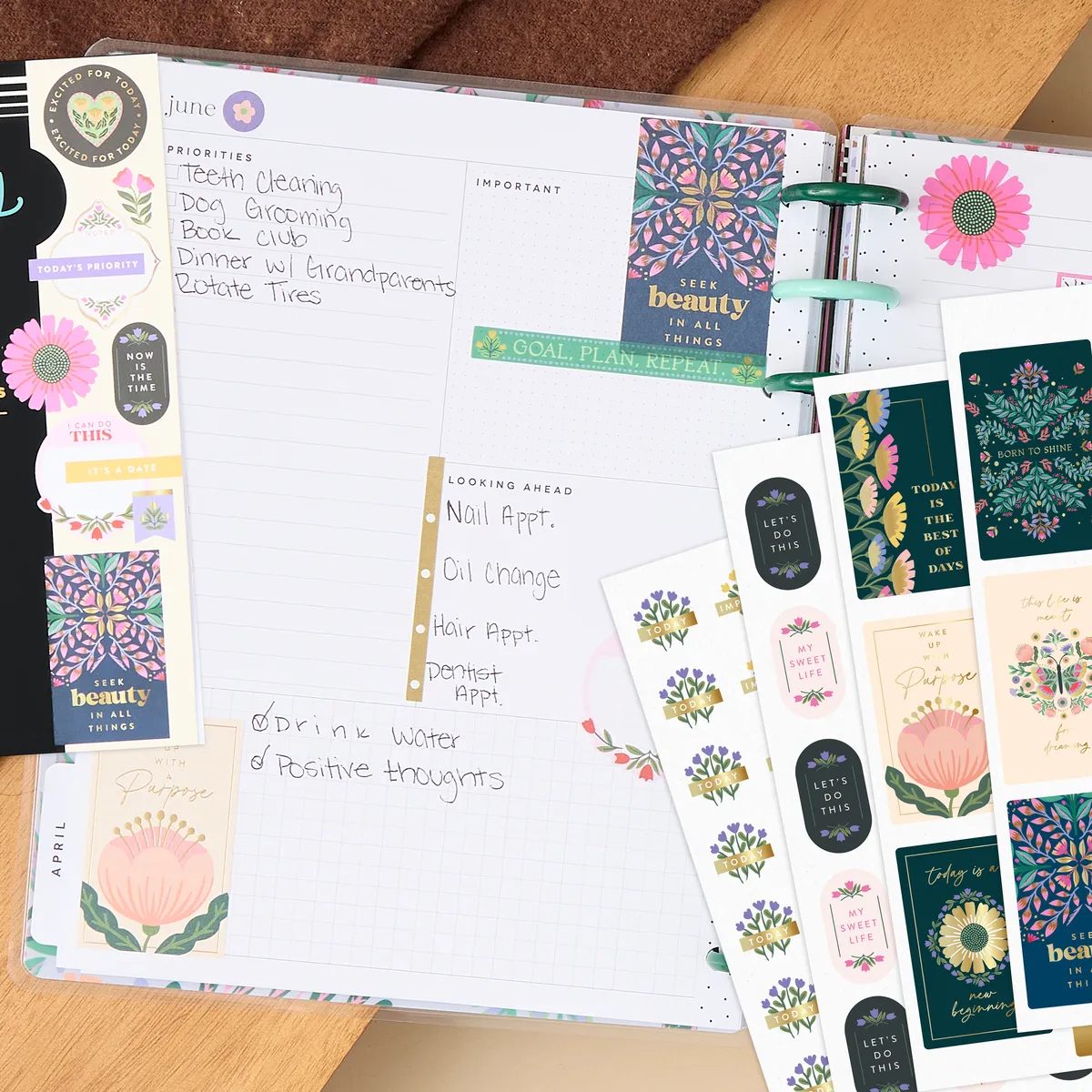 Me & My Big Ideas Folk & Flora carnet stickers 691