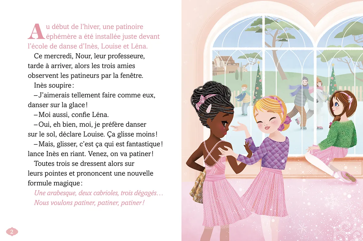 Frigobloc Une, deux, trois Danseuses Tome 11 livre danser sur la glace