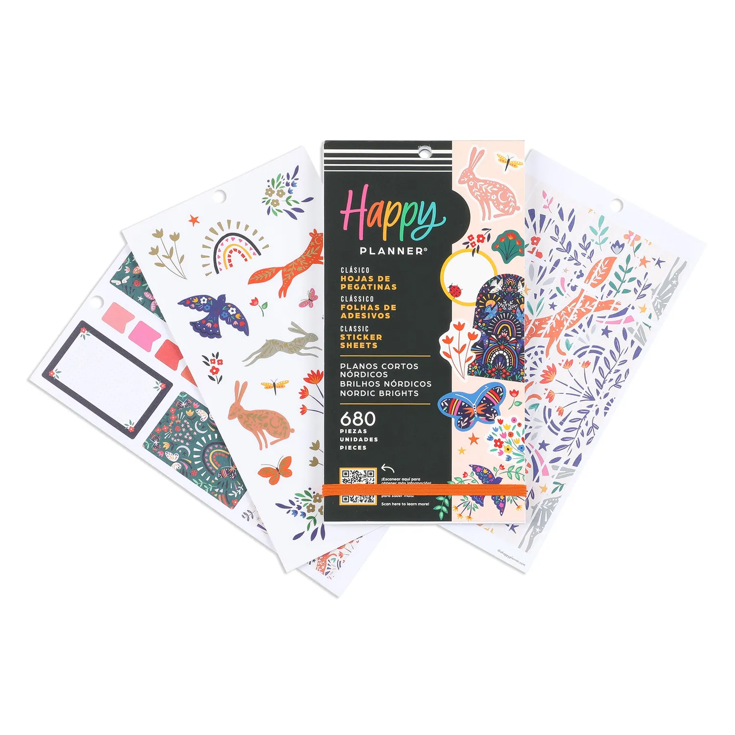 Happy Planner Nordic Bright Value Pack carnet autocollants 695 floral