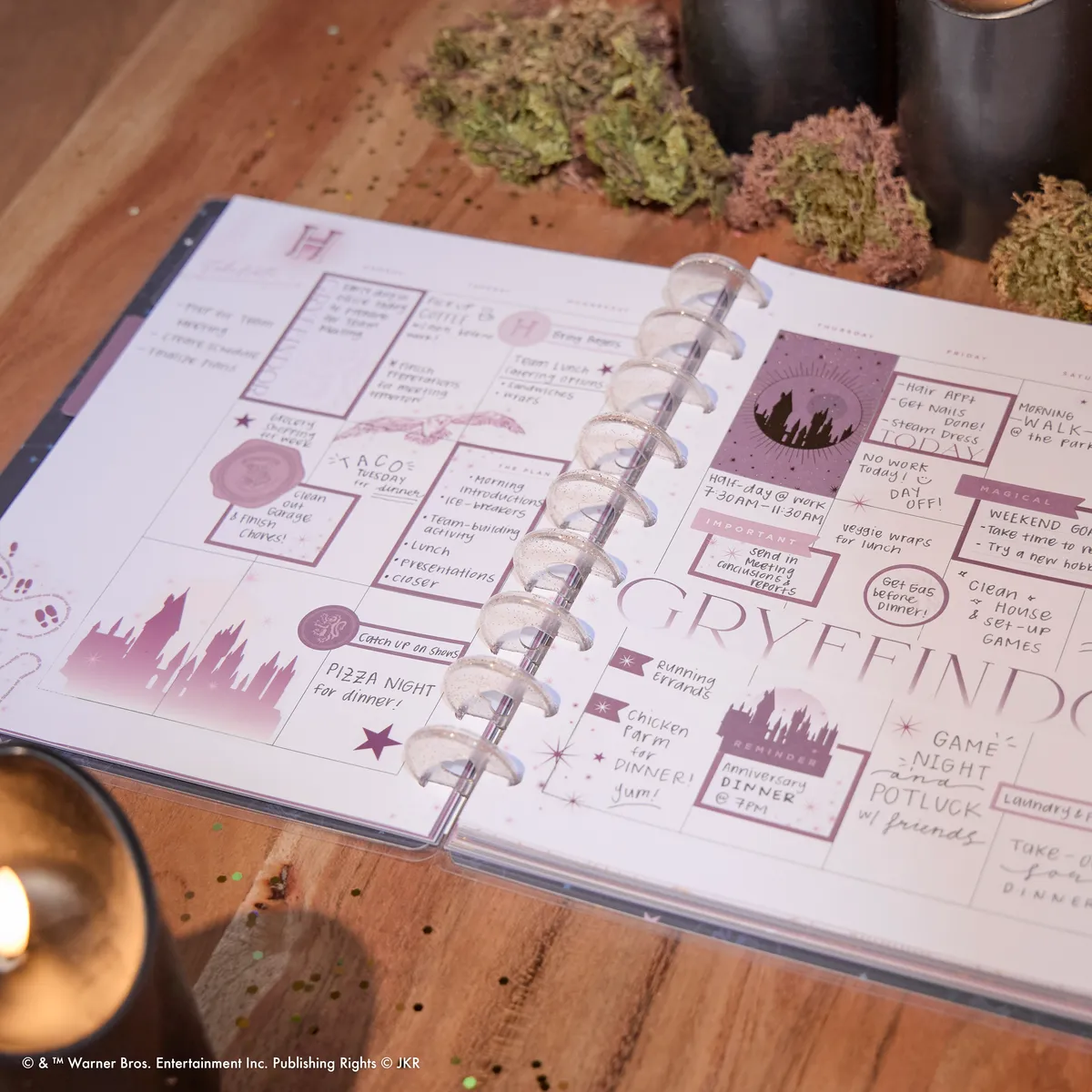 Happy Planner Harry Potter agenda vertical Classic non daté 12 mois