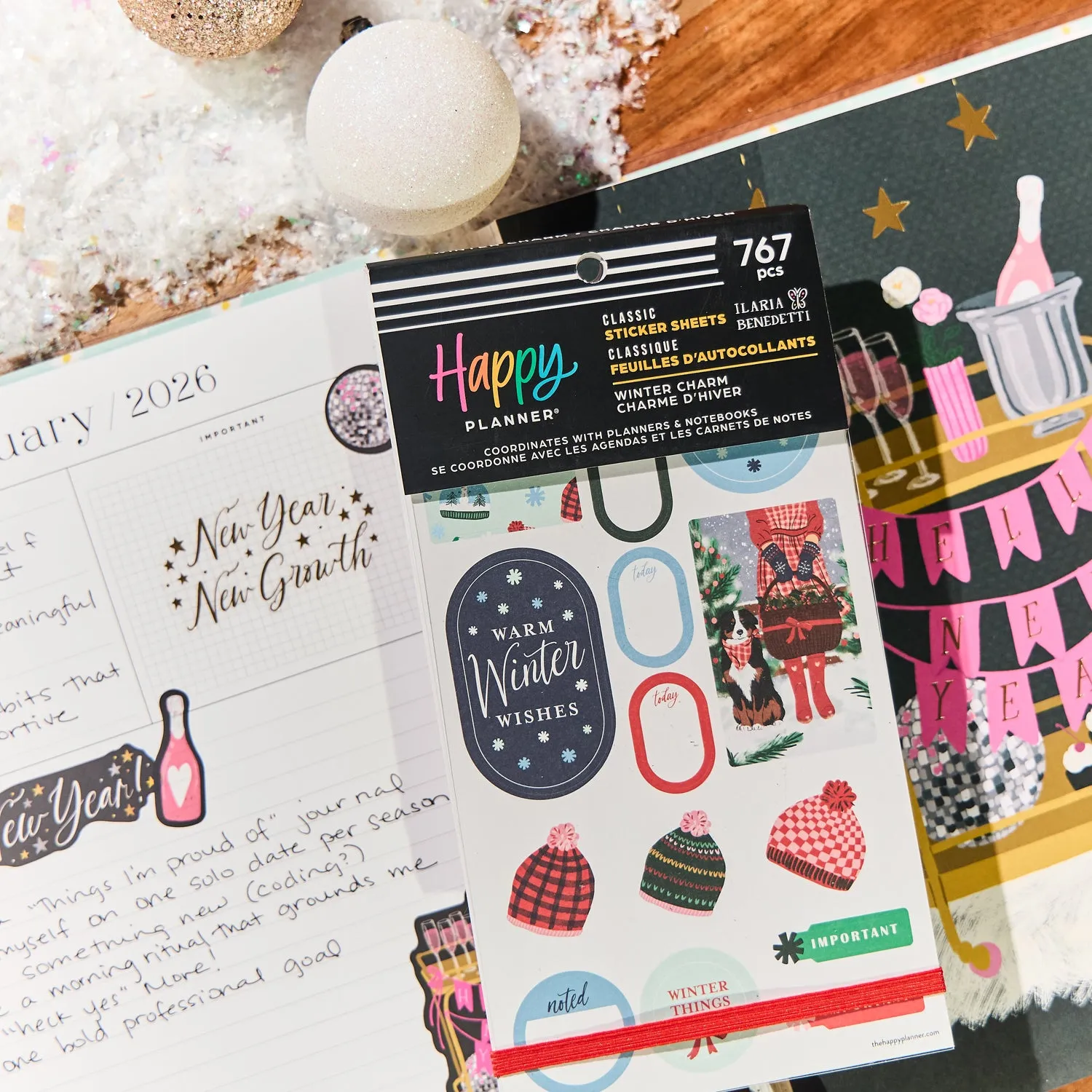 Me & my big ideas Winter Charm stickers value pack 767 fête
