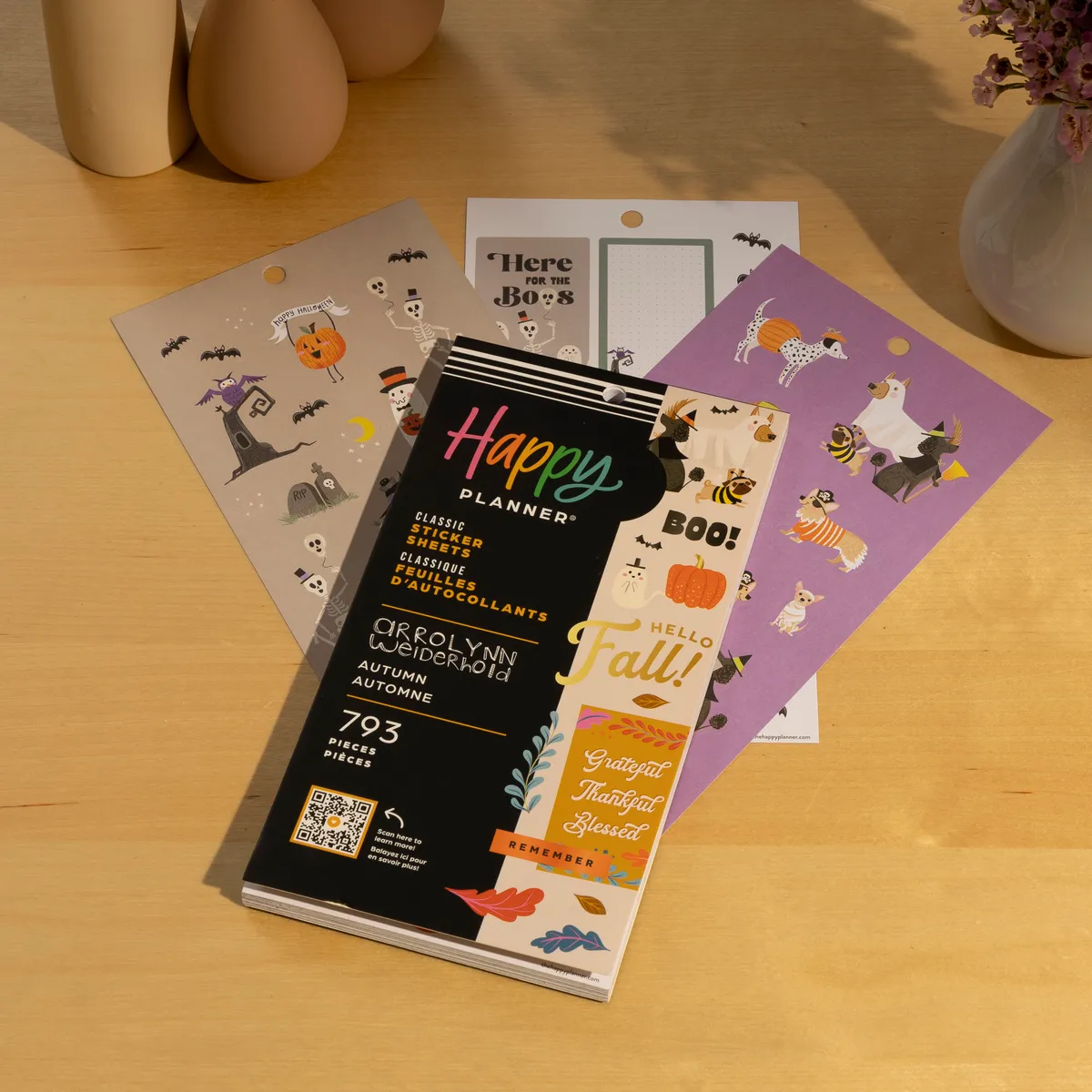Happy Planner Autumn Accents stickers Classic 30 feuilles automne