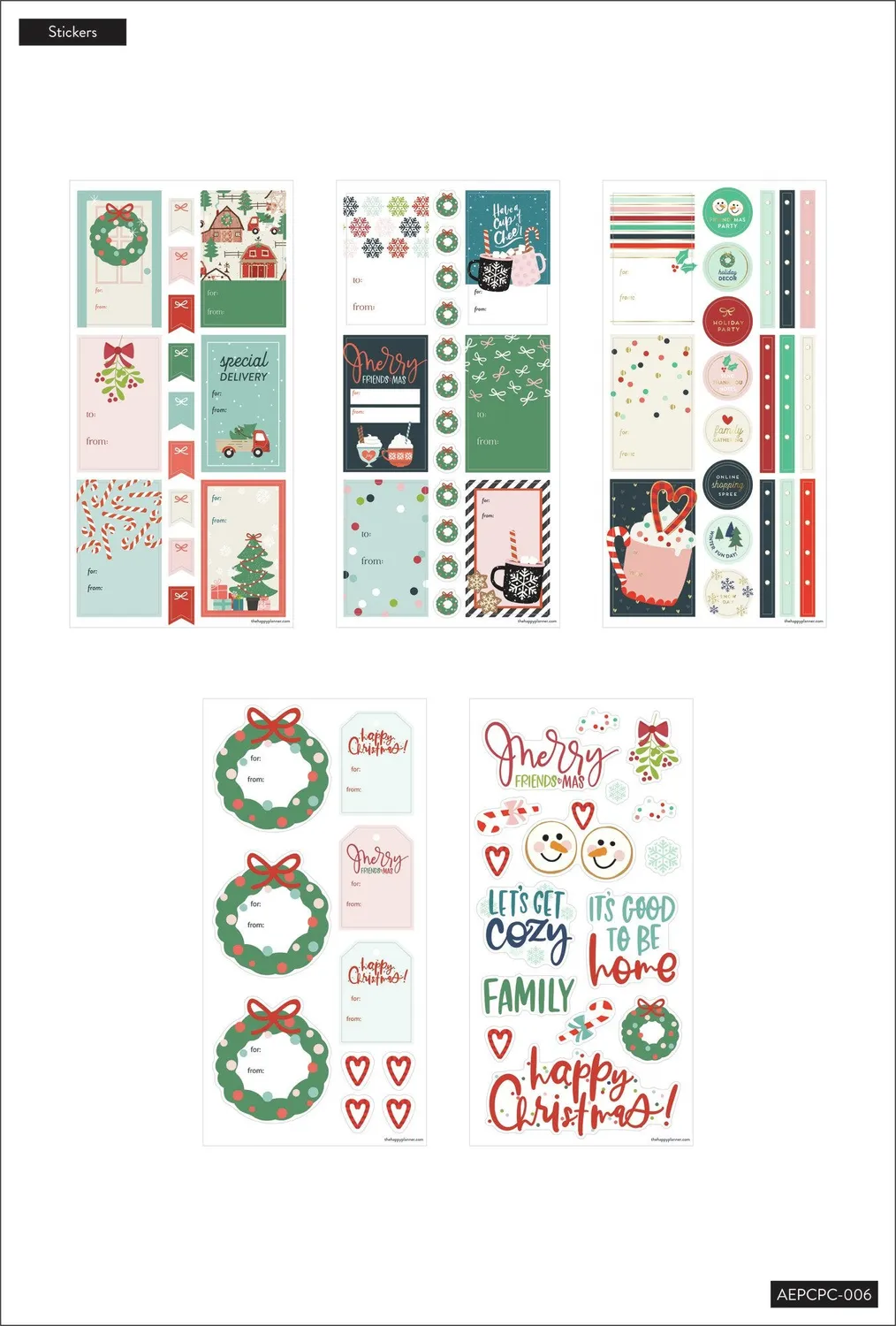Happy Planner Winter Fun kit compagnon planner Classic hiver