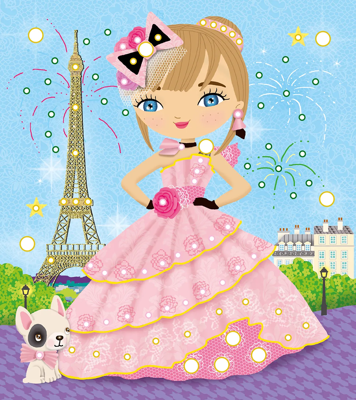 Frigobloc Minimiki Mes robes à strasser pochette 450 strass
