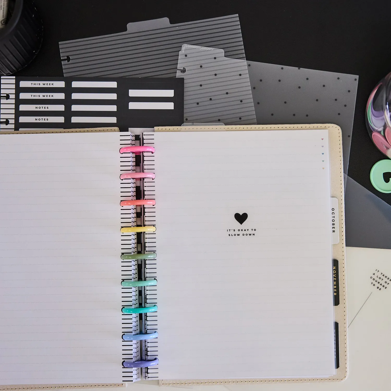 Happy Planner Love L+S intercalaires Classic plastique lot de 5