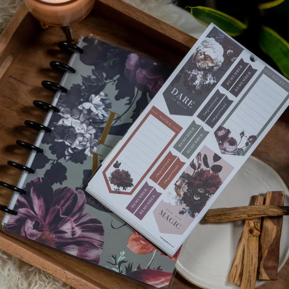 Happy Planner Let Love Grow stickers floral 544 30 feuilles
