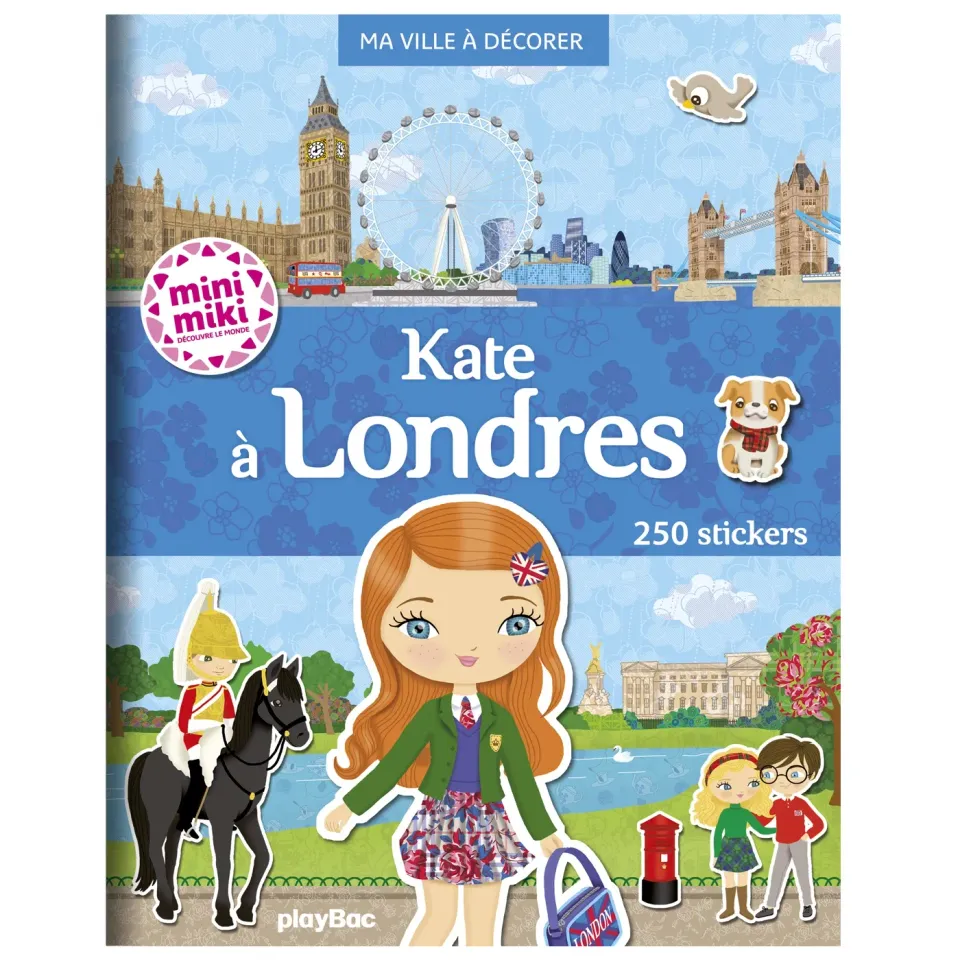 Frigobloc Minimiki Kate à Londres album stickers à décorer