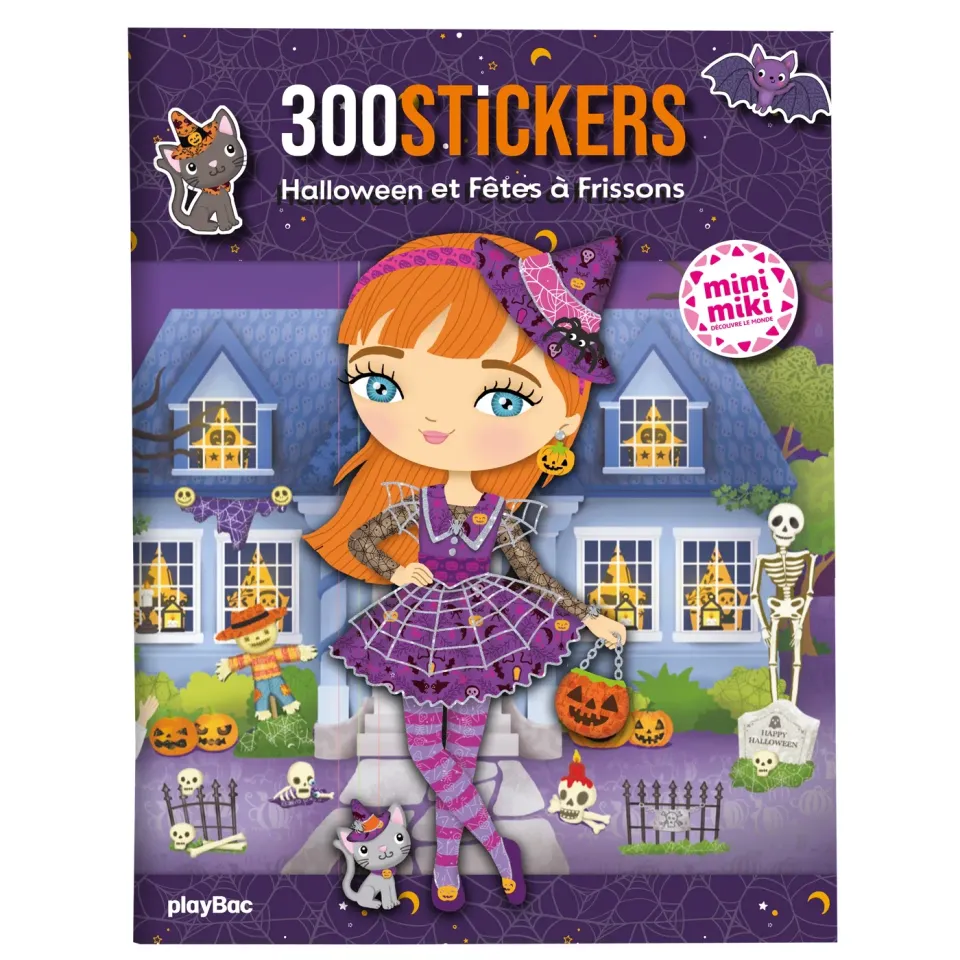 Frigobloc Minimiki Mes stickers Halloween livre stickers 300 stickers