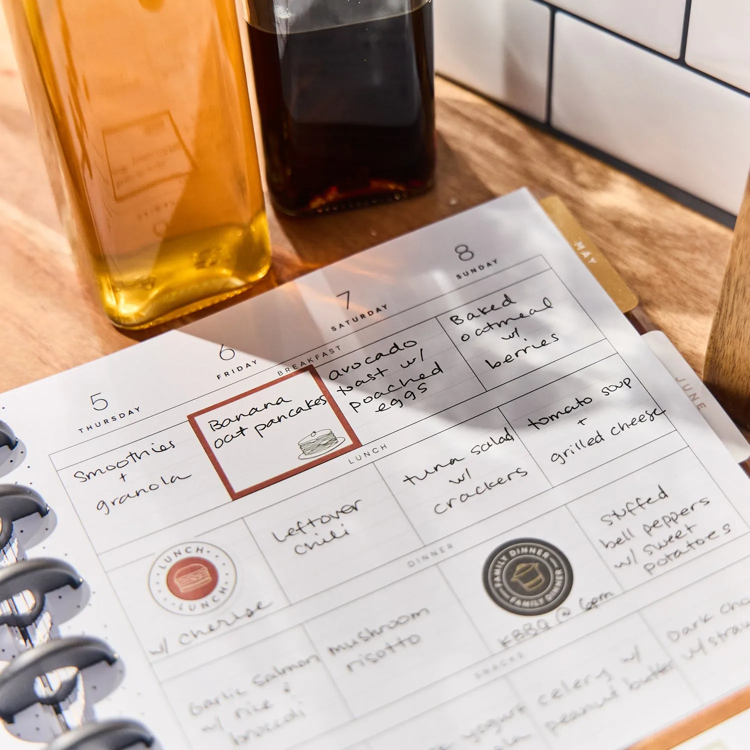 Happy Planner Rustic Roots 2026 agenda repas Classic 12 mois