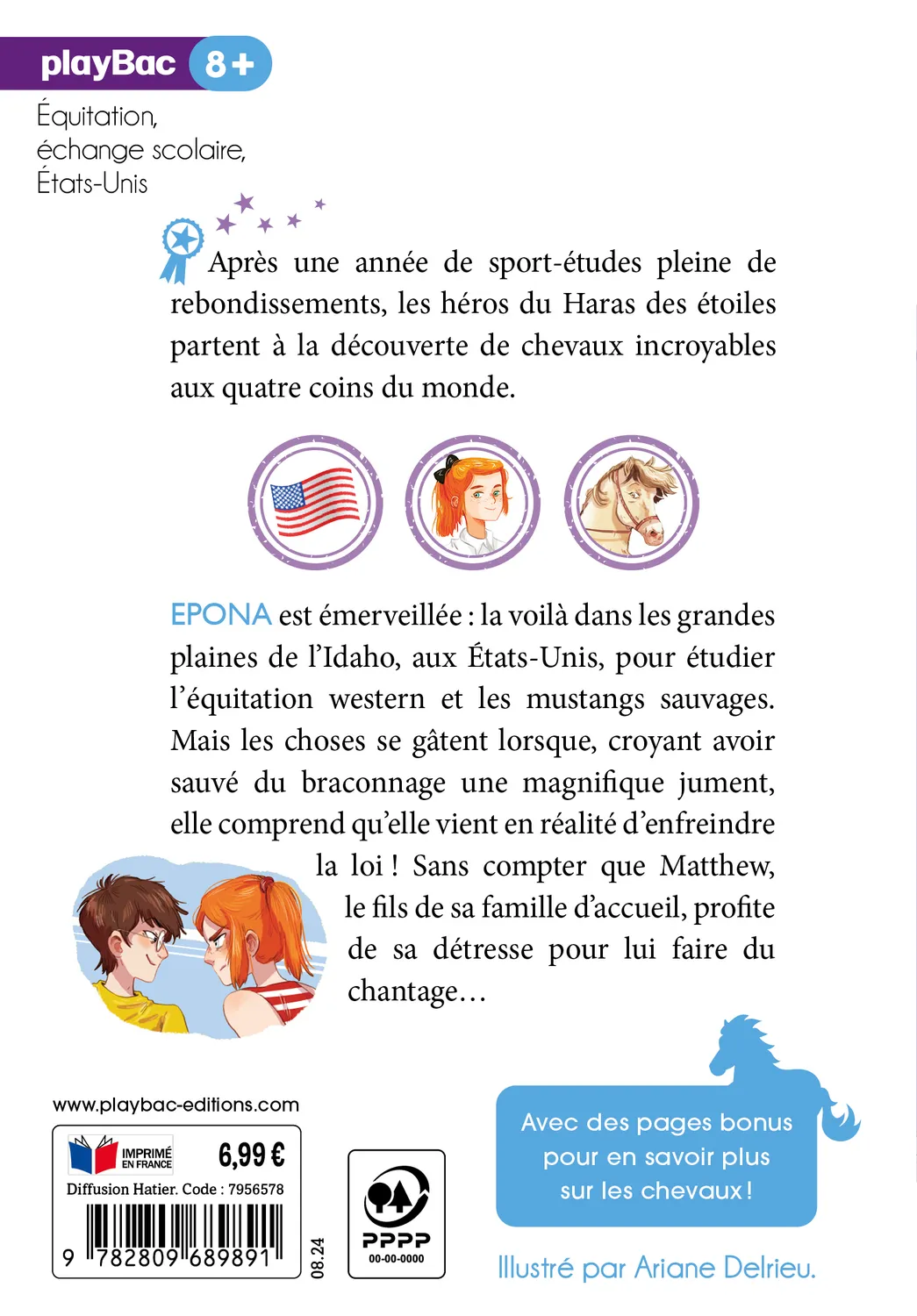 L’Aventure au Galop Le mustang sauvage Tome 1 roman 8 ans