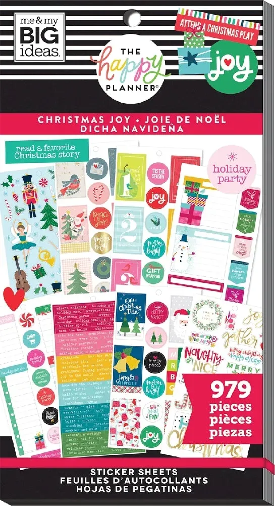 Happy Planner Christmas Joy stickers 979 pièces Classic