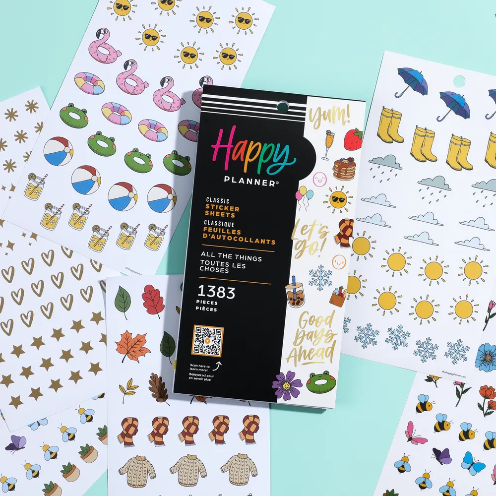 Happy Planner All the Things stickers Classic 1383 icônes