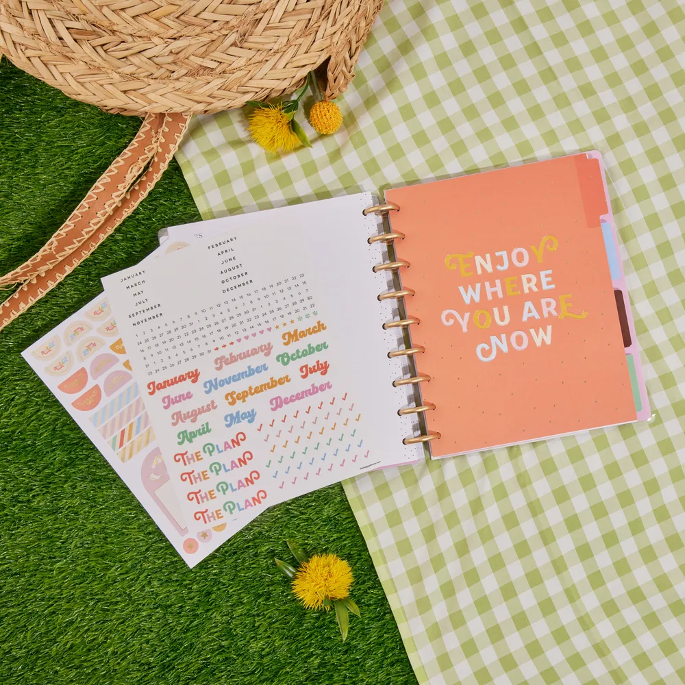 Happy Planner Boardwalk Ice Cream extension journalière 4 mois