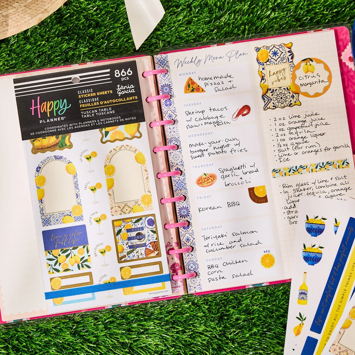 Me & my big ideas Tuscan Table Meal Planning stickers 866 pièces classique