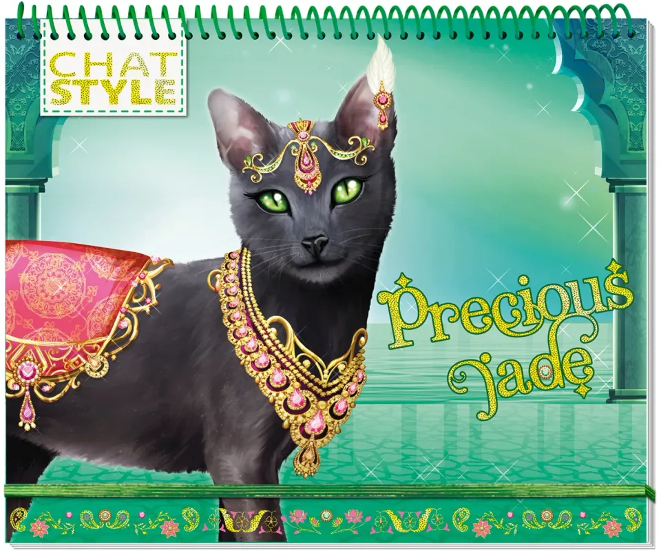 Frigobloc Animal Style Chats cahier pochoirs autocollants