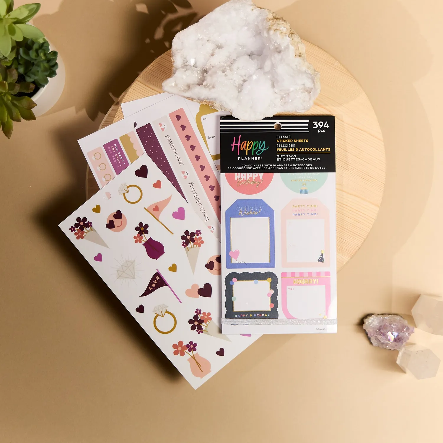 Happy Planner Gift Tags stickers étiquettes cadeaux 30 planches