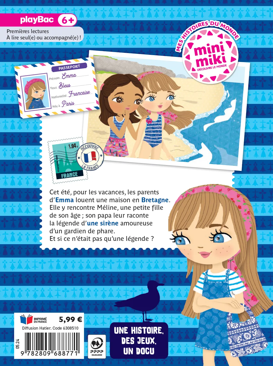 Frigobloc Minimiki Emma et la légende de la sirène roman 6 ans