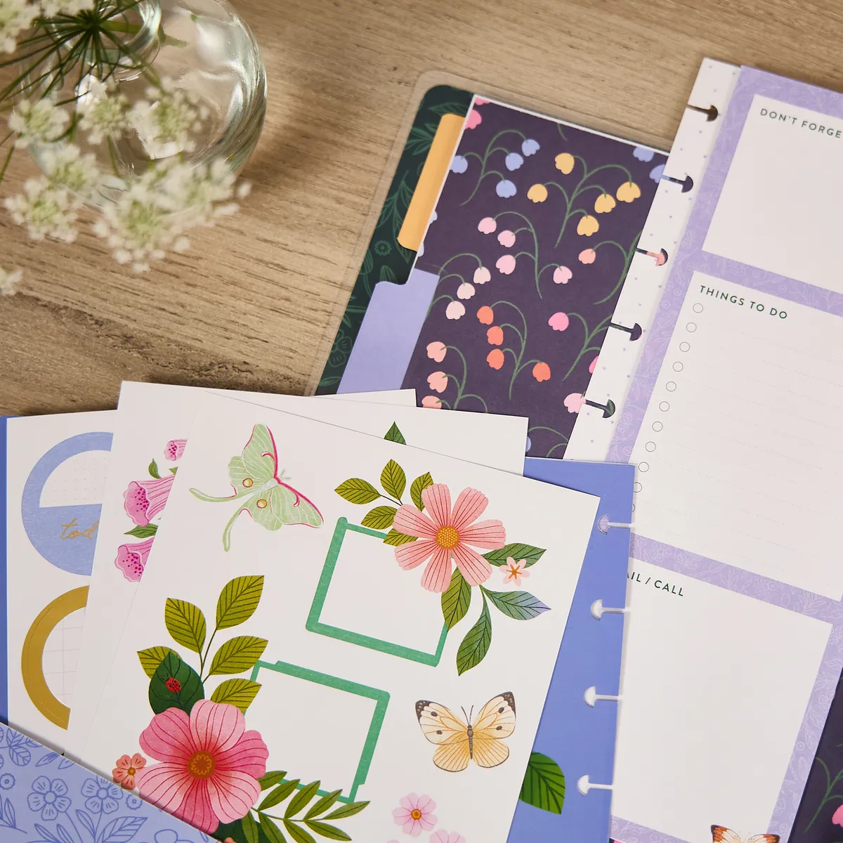 Happy Planner Midnight Meadow kit accessoires Classic