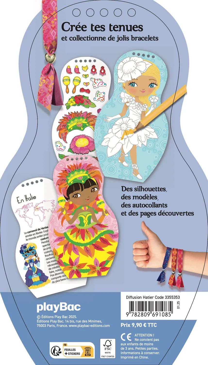 Frigobloc Minimiki Carnavals du monde 2027 carnet créatif
