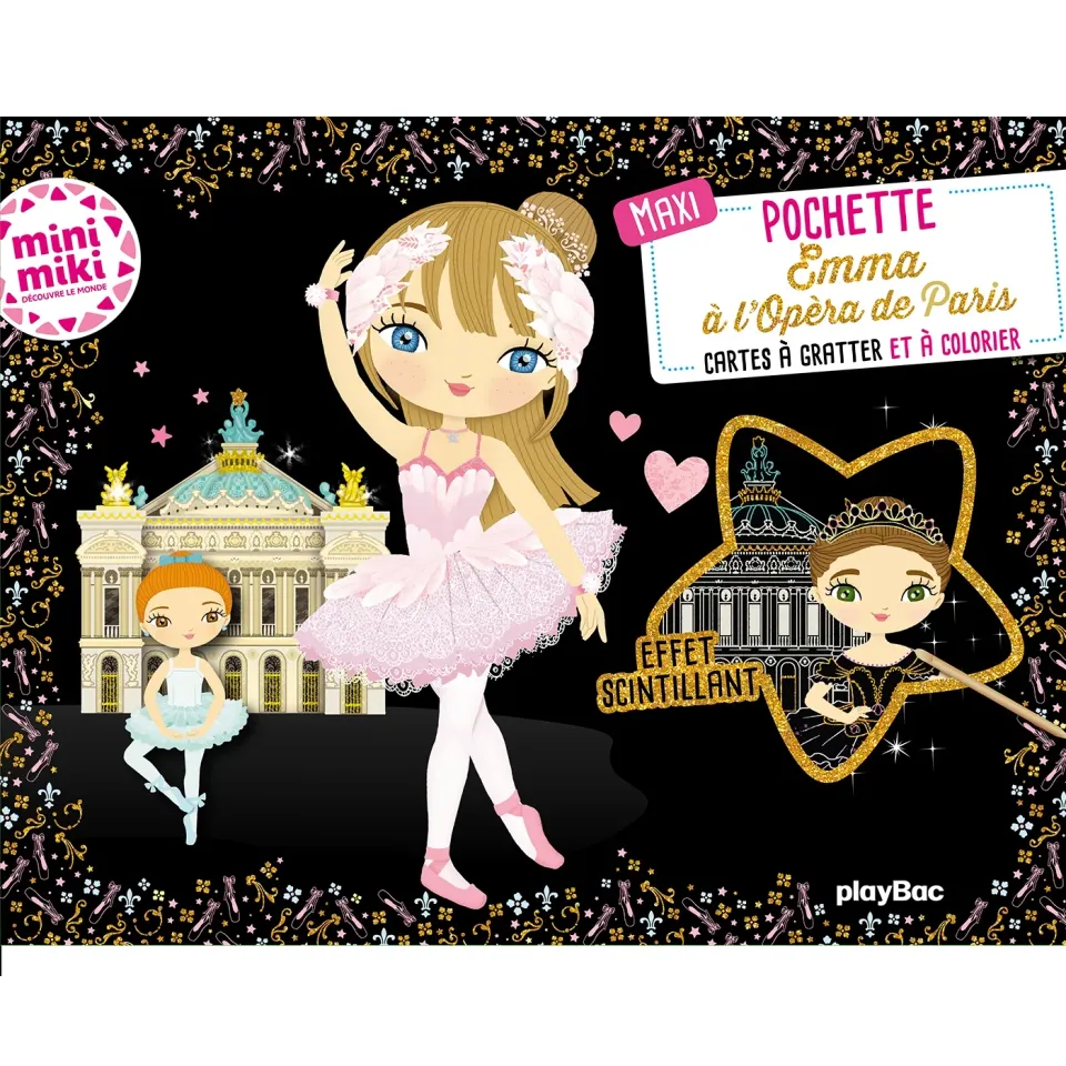 Emma à l’Opéra Maxi pochette cartes à gratter danse
