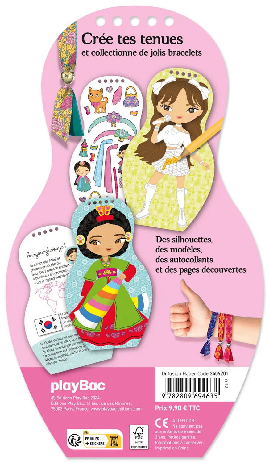 Minimiki Minji en Corée du Sud carnet créatif stickers