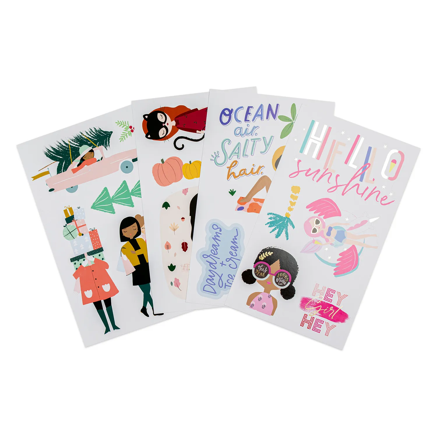 Happy Planner Squad Goals Seasons stickers 8 feuilles