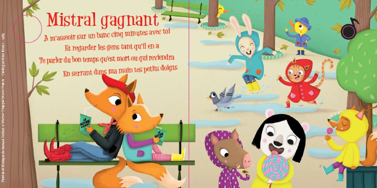 Mon premier Renaud livre musical bébé 5 chansons